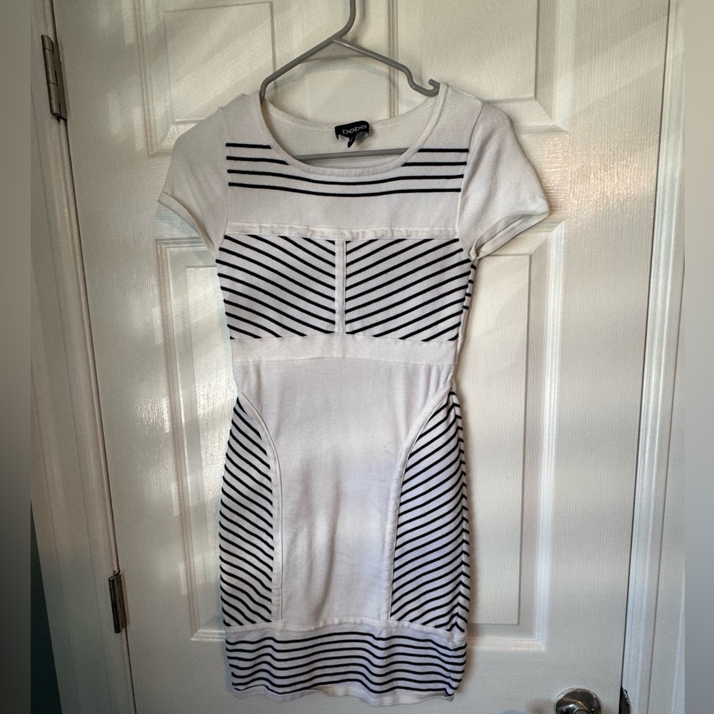 Black and white BEBE dress size Medium
